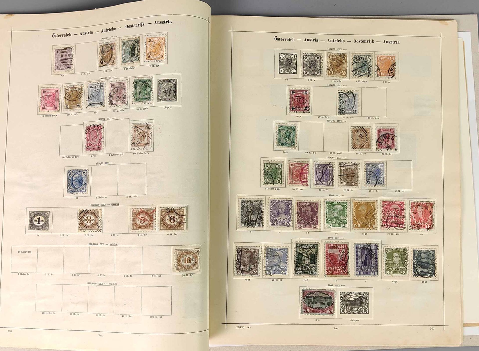 Sammlung Briefmarken Österreich, Schweiz ab 1862 - Bild 2 aus 4