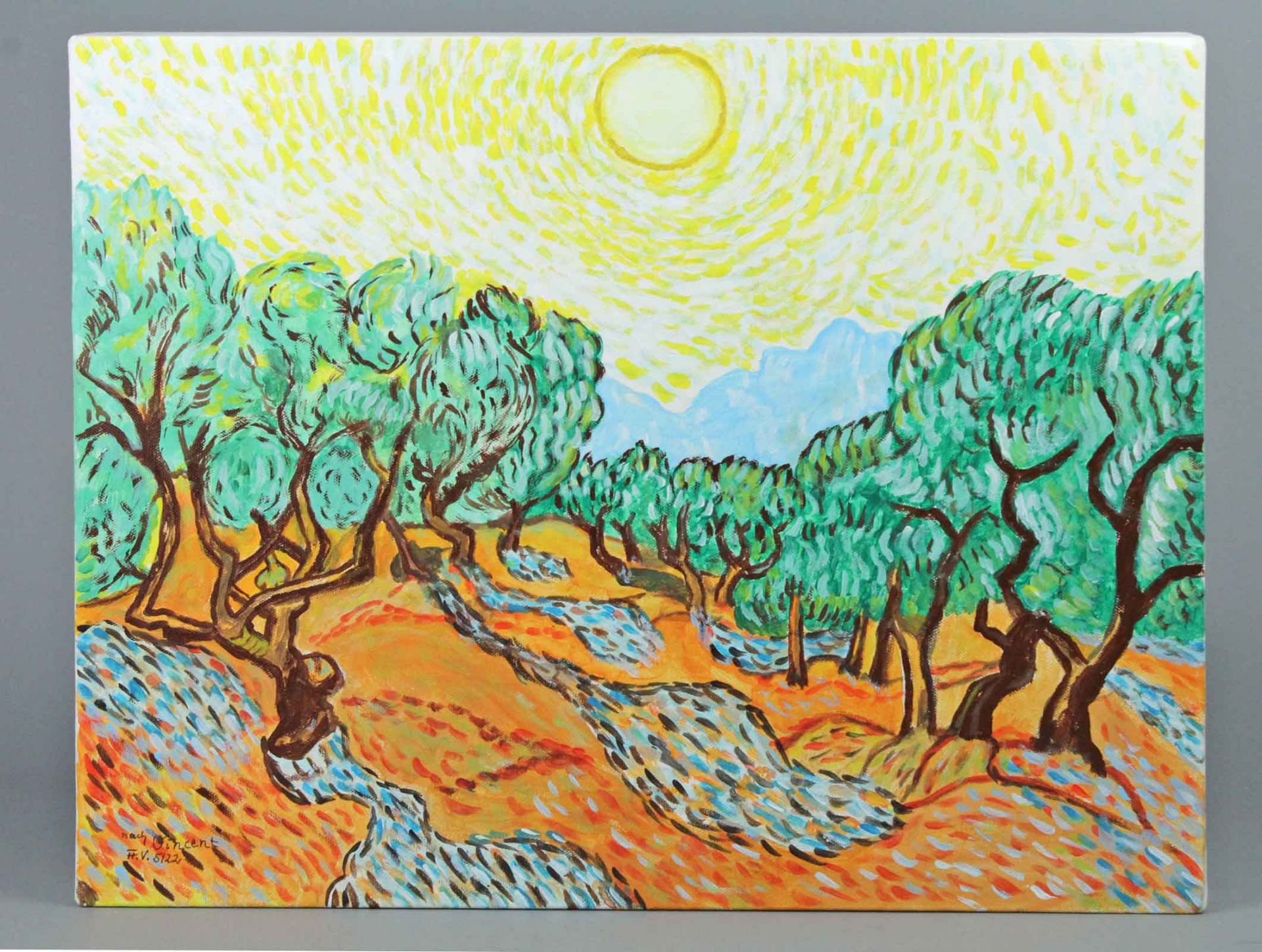 Olivenbäume nach Vincent van Gogh