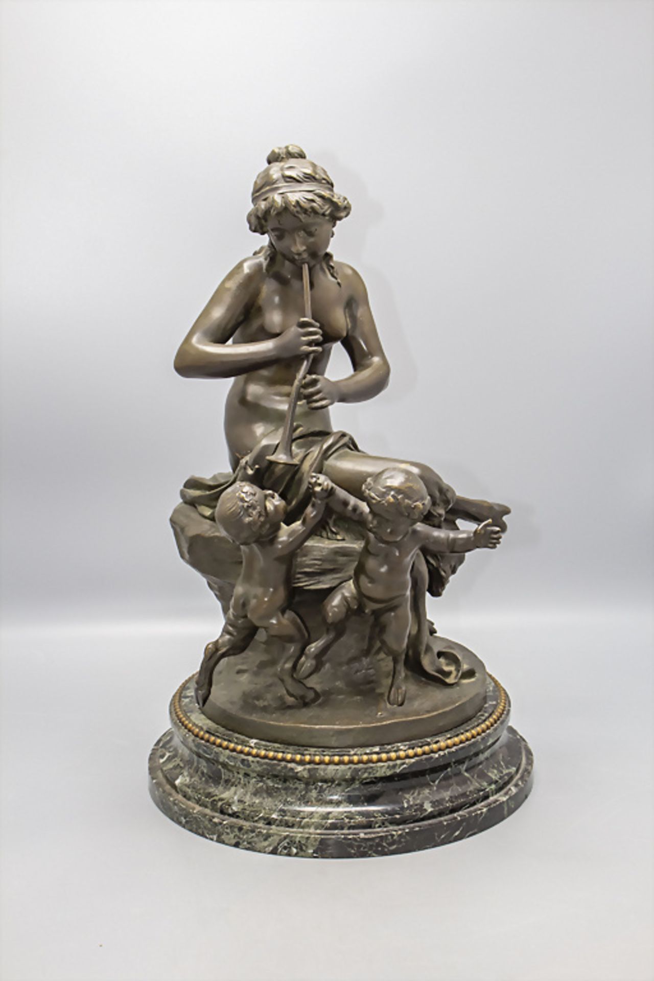 Claude-Michel CLODION (1738- 1814), 'Faunmädchen mit Kindern' / 'A faun girl with kids'