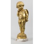 Lucienne Antoinette Heuvelmanns (1885-1944), Bronze 'Nachdenklicher Amor' / A bronze sculpture ...