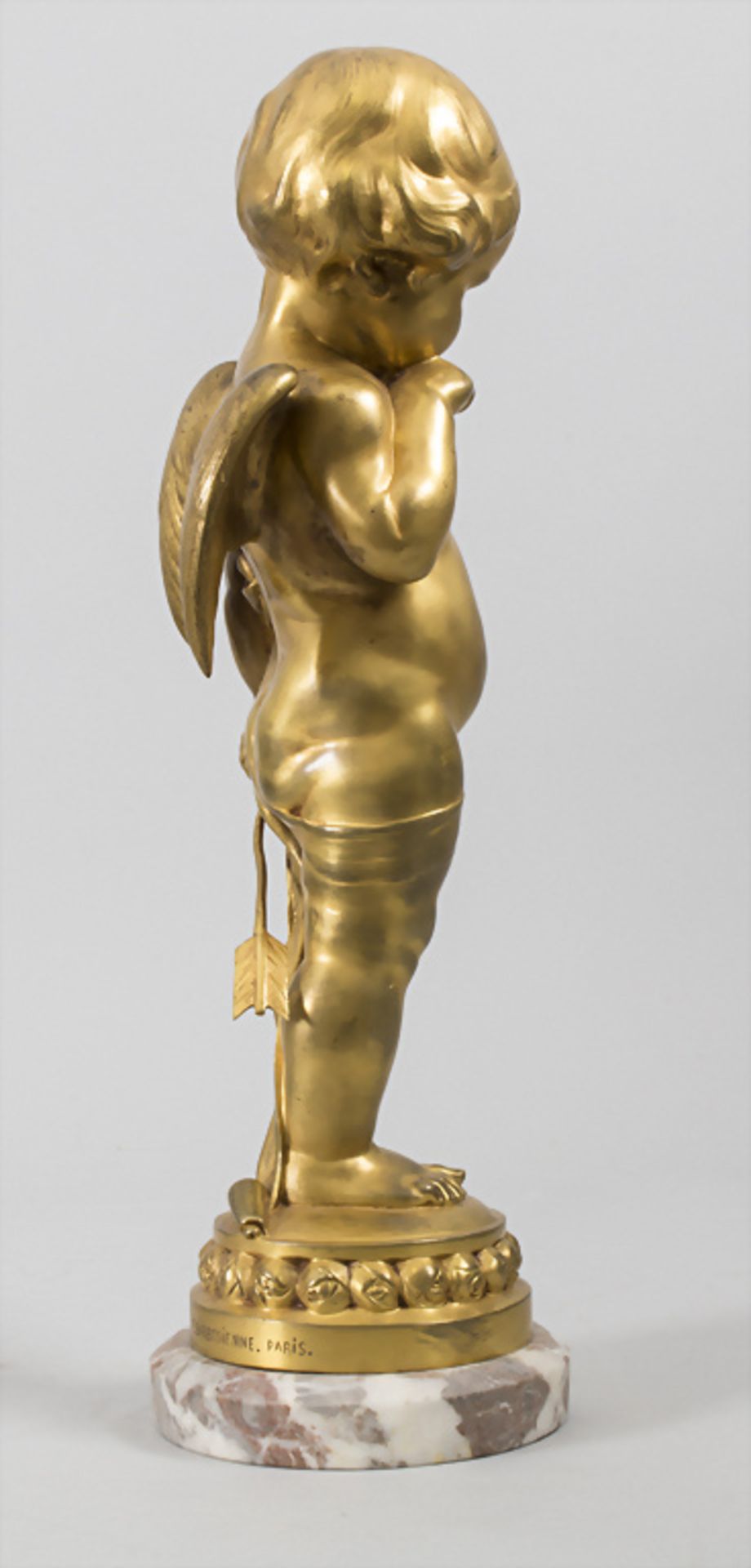 Lucienne Antoinette Heuvelmanns (1885-1944), Bronze 'Nachdenklicher Amor' / A bronze sculpture ... - Image 4 of 9