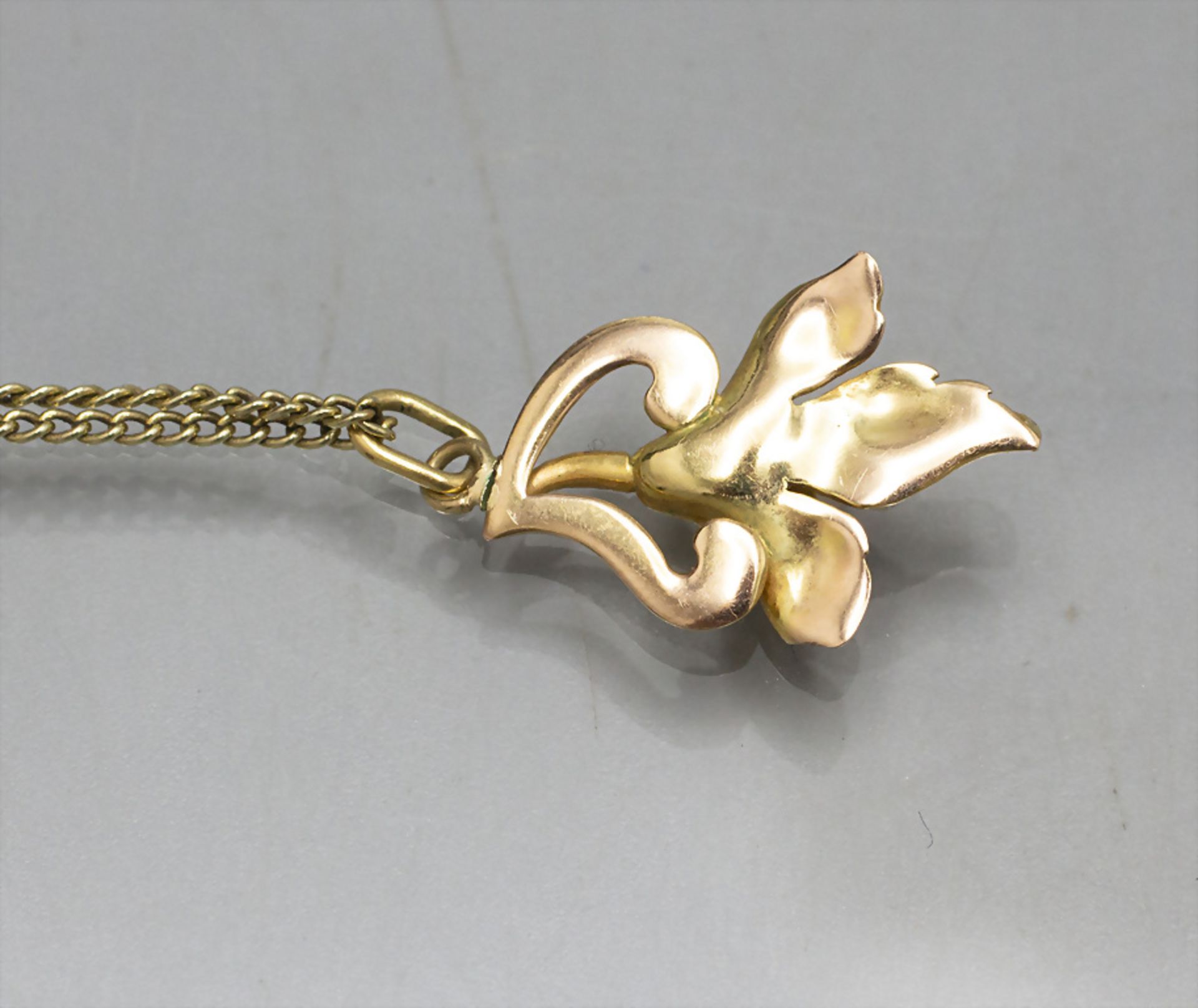 Goldkette mit Anhänger / A 14 ct gold necklace with pendant - Bild 3 aus 4