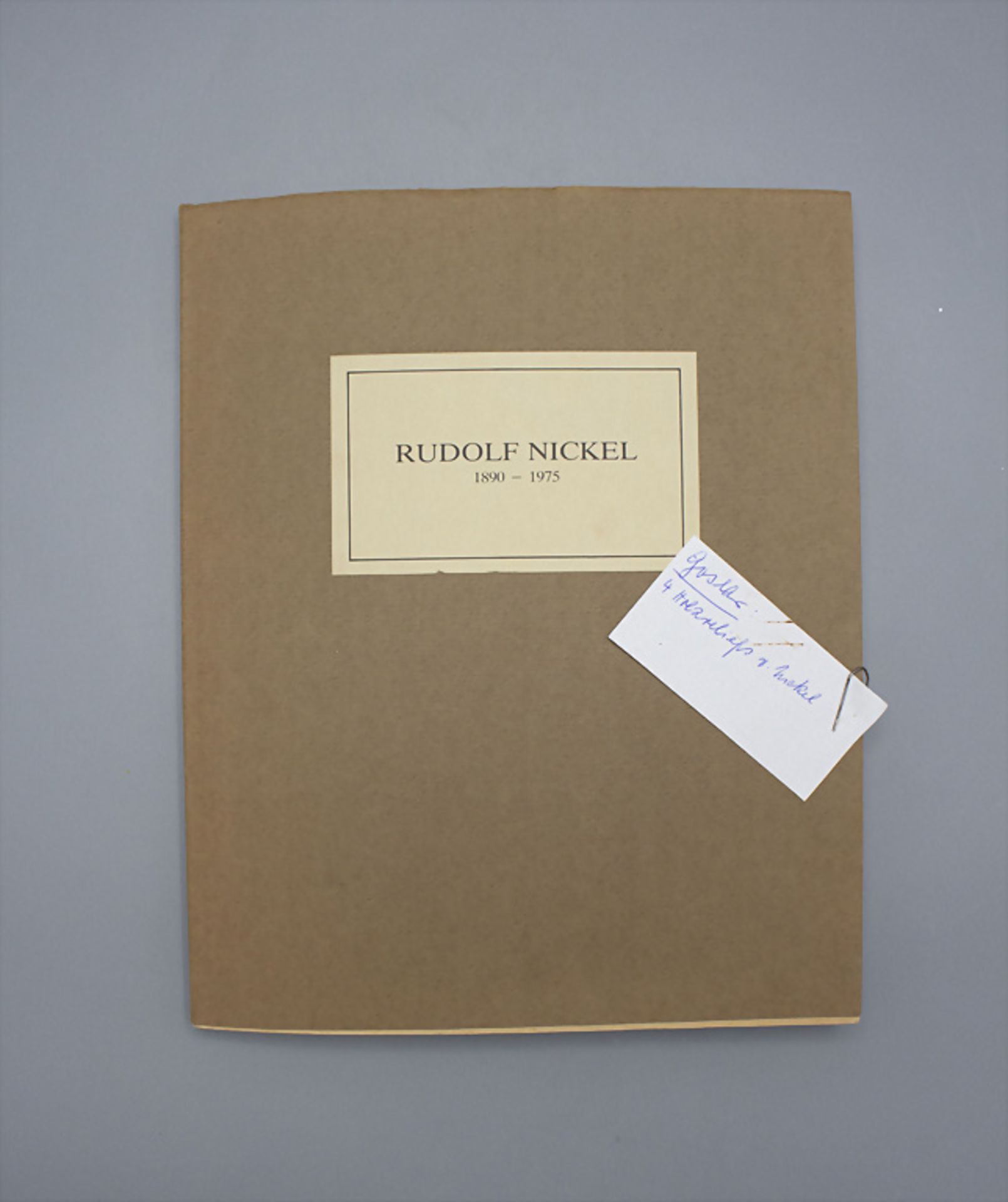 Monographie über den Goslarer Künstler Rudolf Nickel (1890-1975), mit Zeitungsartikeln über ... - Image 2 of 6