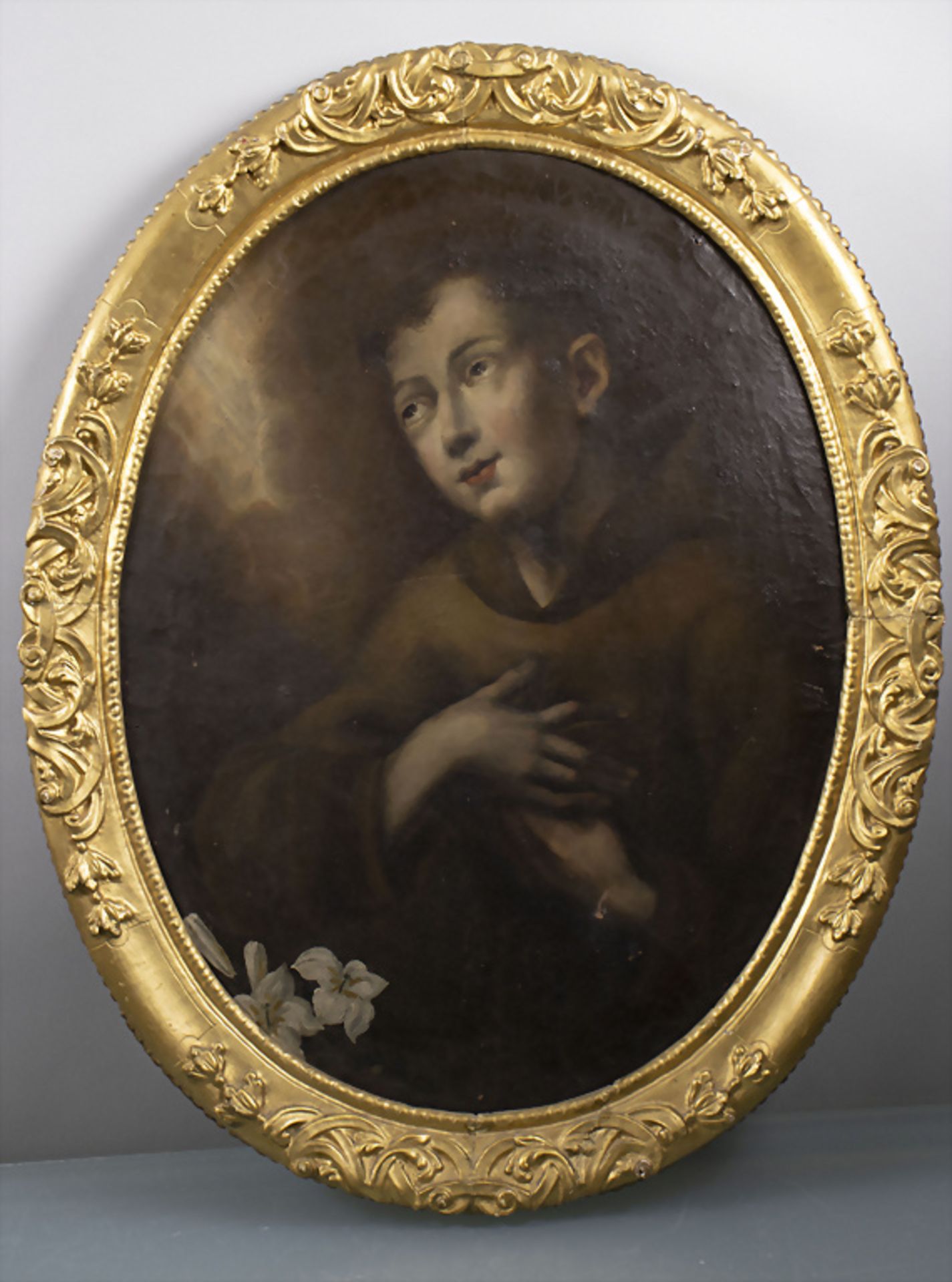 Unbekannter Künstler des 18. Jh., 'Heiliger Antonius von Padua' / 'St. Anthony of Padua' - Bild 2 aus 7