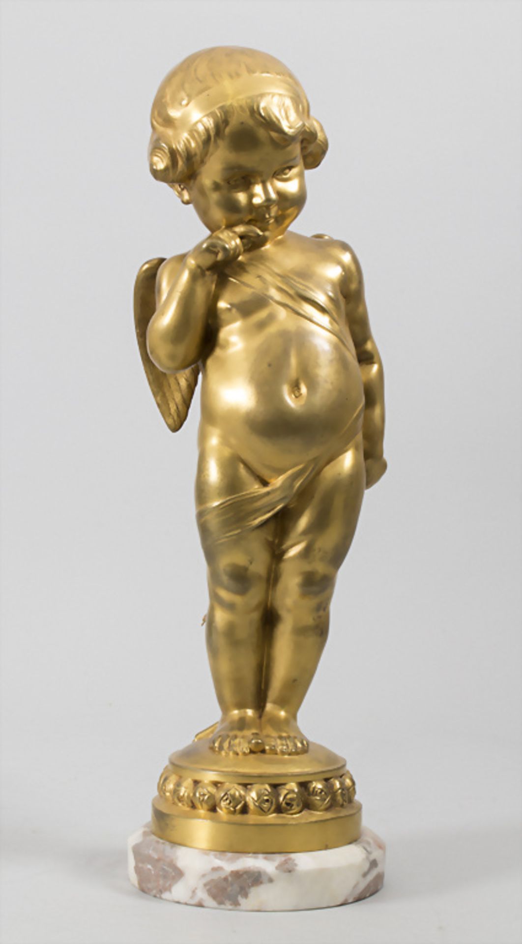 Lucienne Antoinette Heuvelmanns (1885-1944), Bronze 'Nachdenklicher Amor' / A bronze sculpture ... - Image 5 of 9