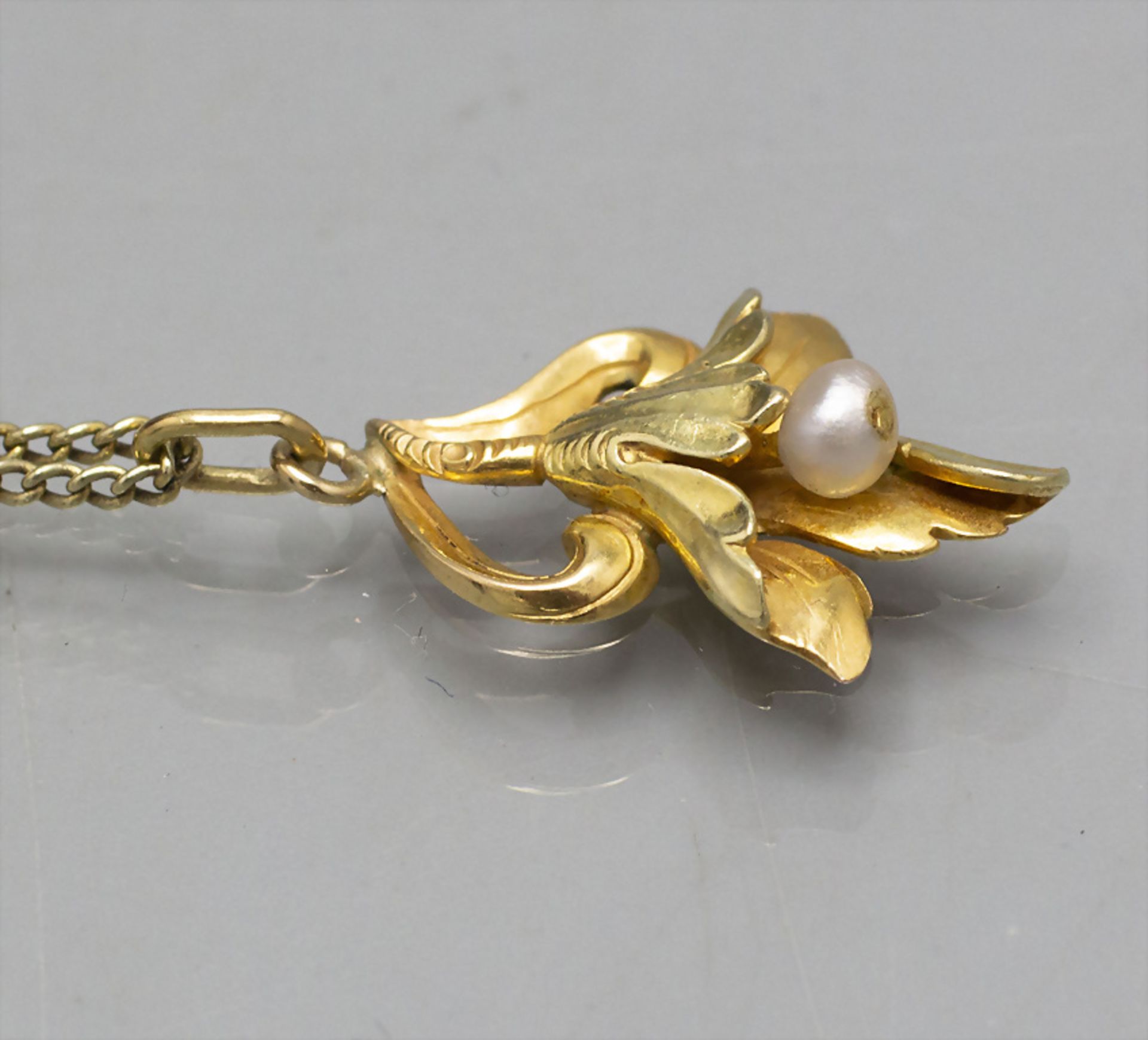 Goldkette mit Anhänger / A 14 ct gold necklace with pendant - Bild 2 aus 4