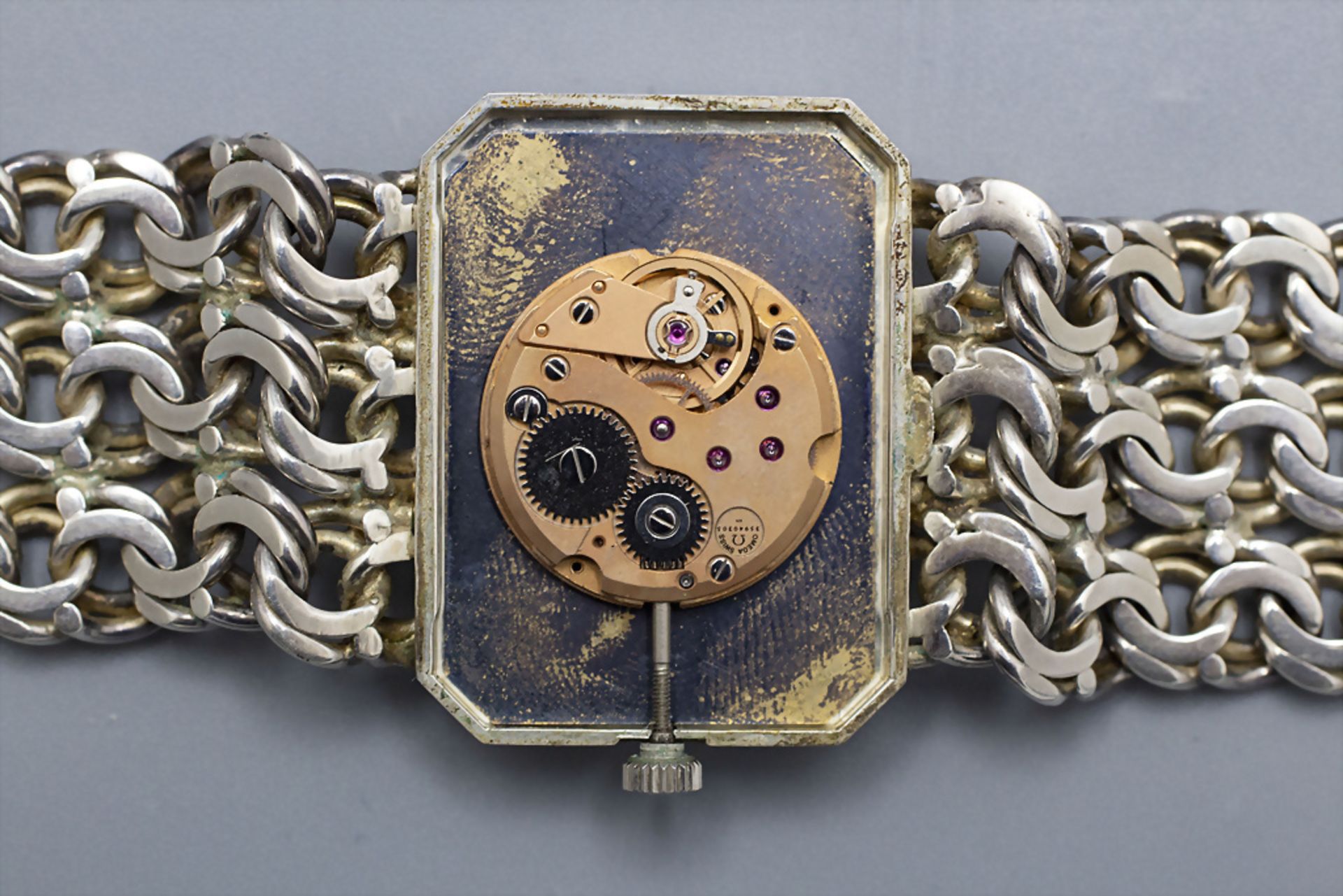 Herrenarmbanduhr / A men's Sterling silver wristwatch, Omega de Ville, Swiss / Schweiz, 1972 - Image 4 of 12