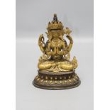 Bronze Bodhisattva Avalokiteshvara, Tibet, wohl um 1900