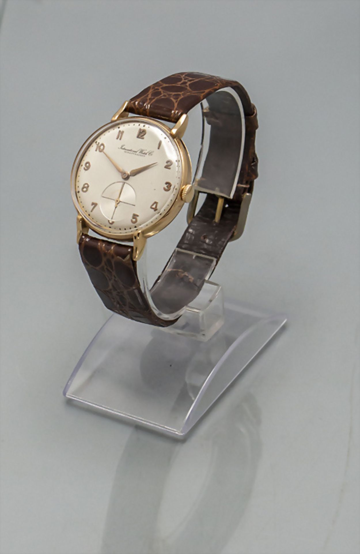 Herrenarmbanduhr / An 18 ct gold men's wristwatch, IWC, Schaffhausen, Schweiz / Swiss, um 1941 - Image 2 of 7
