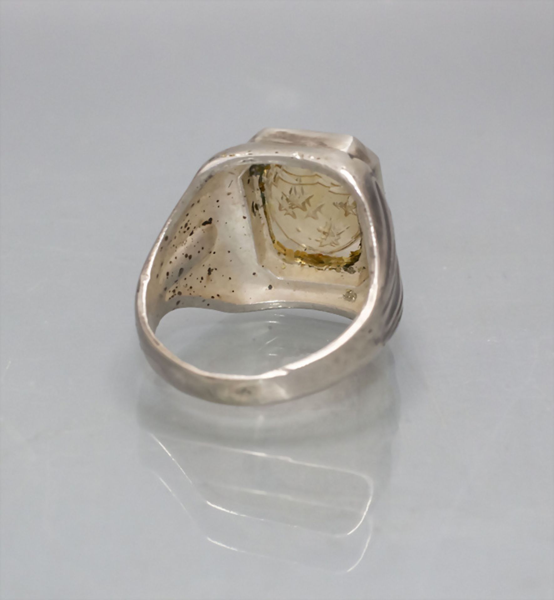 Siegelring / A silver seal ring, 20. Jh. - Bild 3 aus 4