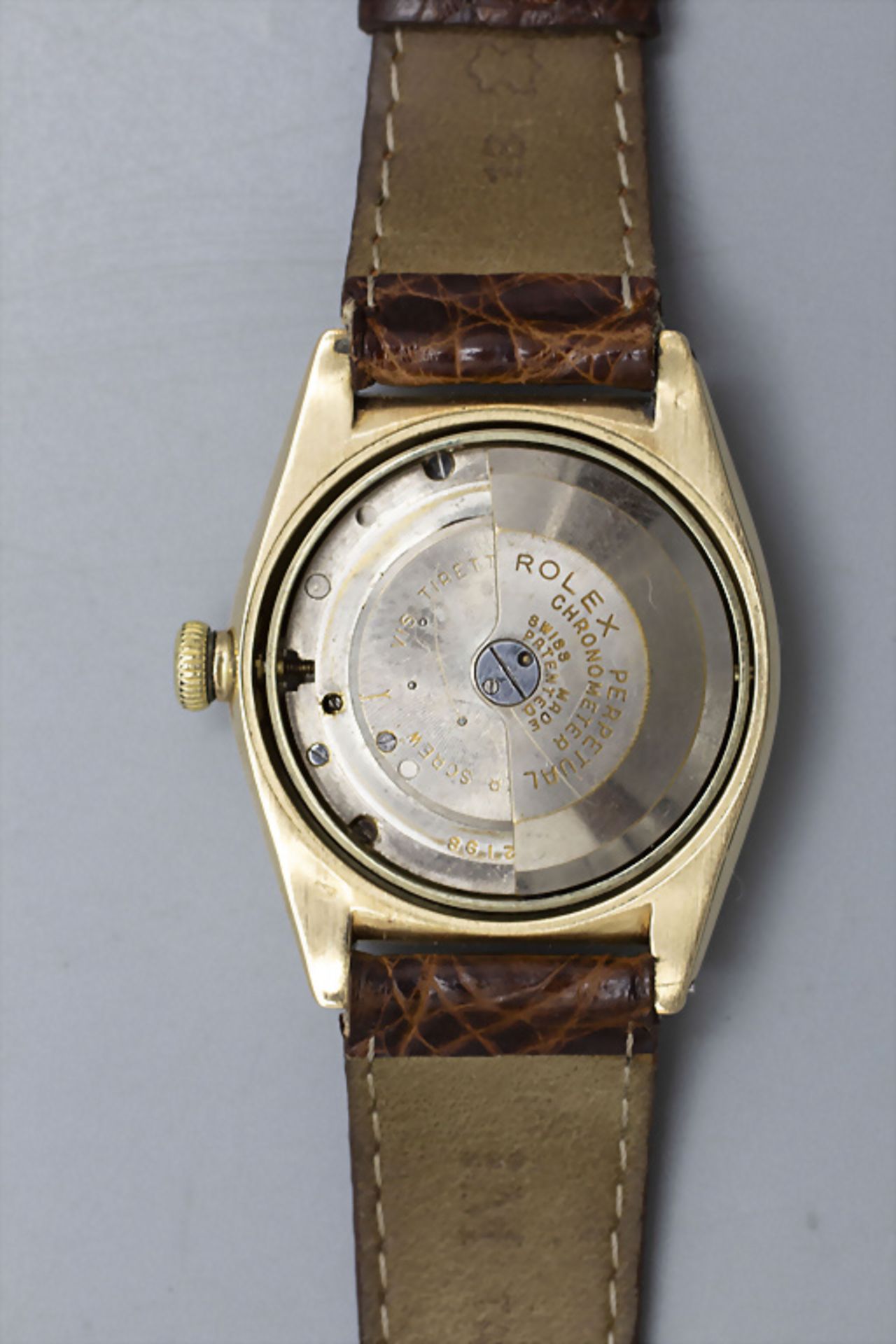 Rolex Bubbleback, Oyster Perpetual, Automatic Chronometer, Schweiz/Swiss, um 1940 - Image 3 of 8