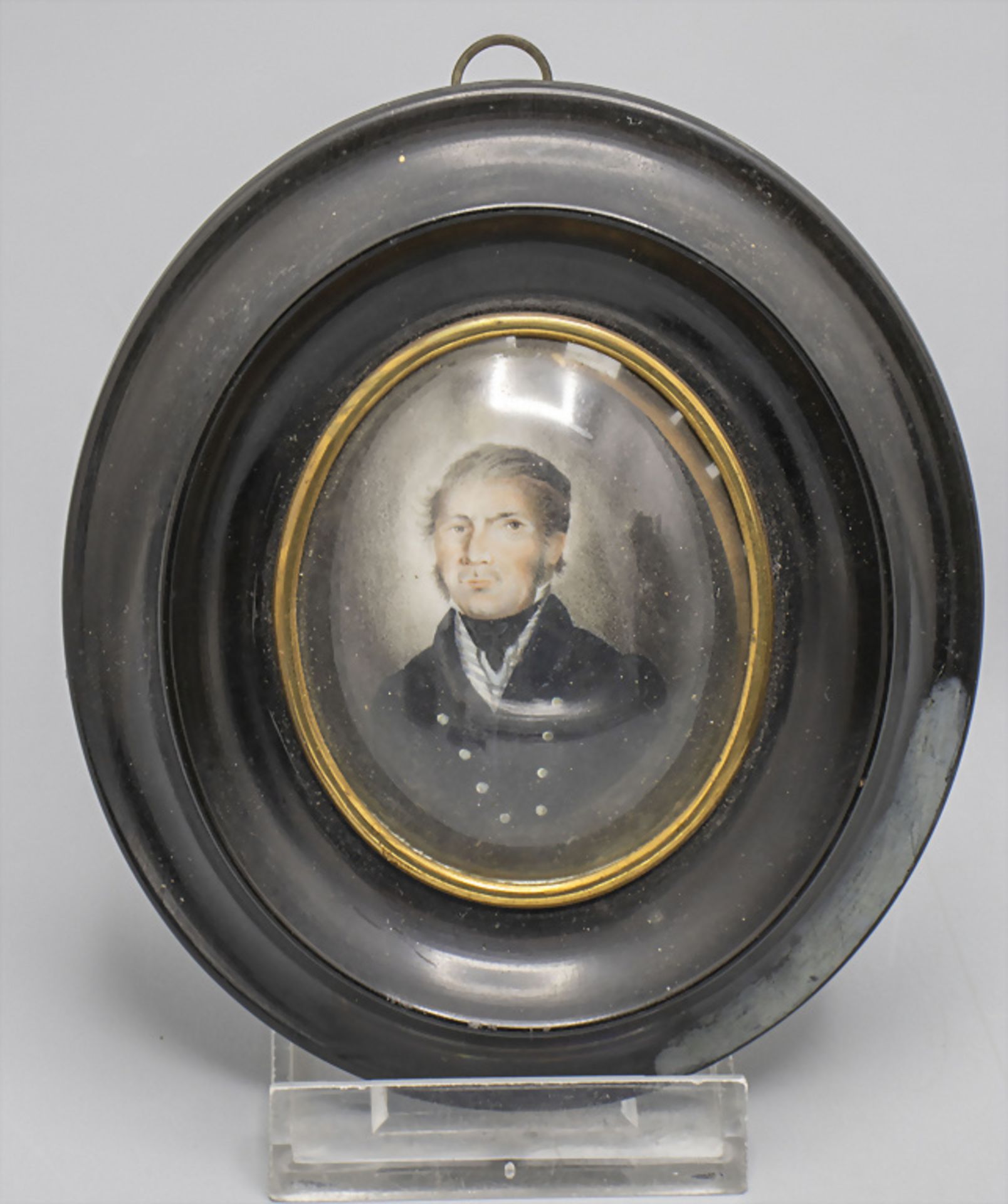 Miniatur Porträt eines Herrn / A miniature portrait of a gentleman, England, um 1800 - Bild 2 aus 3