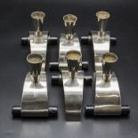 6 Art Déco Kerzenleuchter / A set of 6 Art Deco candlesticks, Frankreich, um 1930