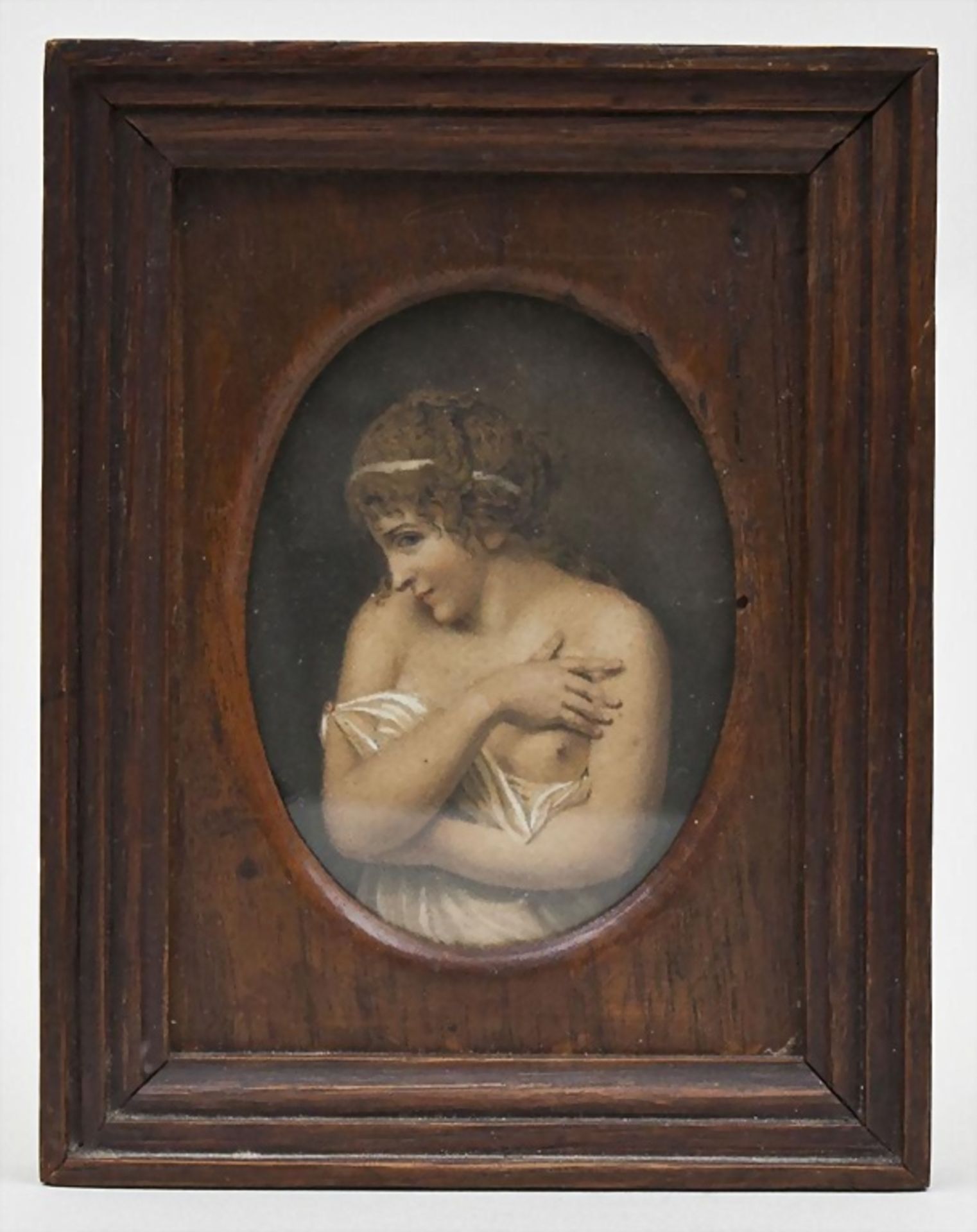 Erotische Miniatur eines Mädchens/Erotic Miniature of a Girl, 19. Jh.