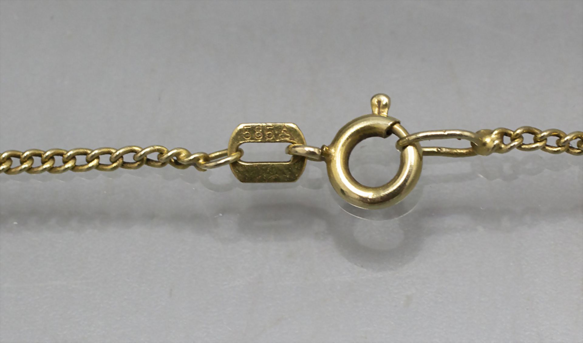 Goldkette mit Anhänger / A 14 ct gold necklace with pendant - Bild 4 aus 4