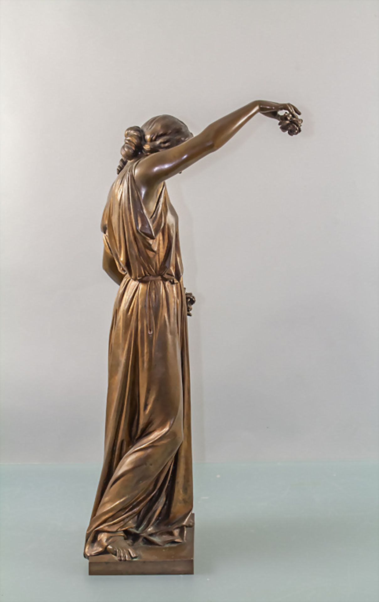 Bronzeskulptur der Flora / A bronze sculpture of Flora, Aime Millet, Frankreich um 1900 - Image 5 of 7