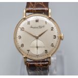 Herrenarmbanduhr / An 18 ct gold men's wristwatch, IWC, Schaffhausen, Schweiz / Swiss, um 1941