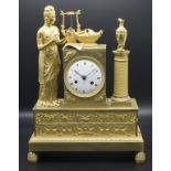 Bronze Pendule Époque Restauration / An ormolu mantel clock, Frankreich, um 1820