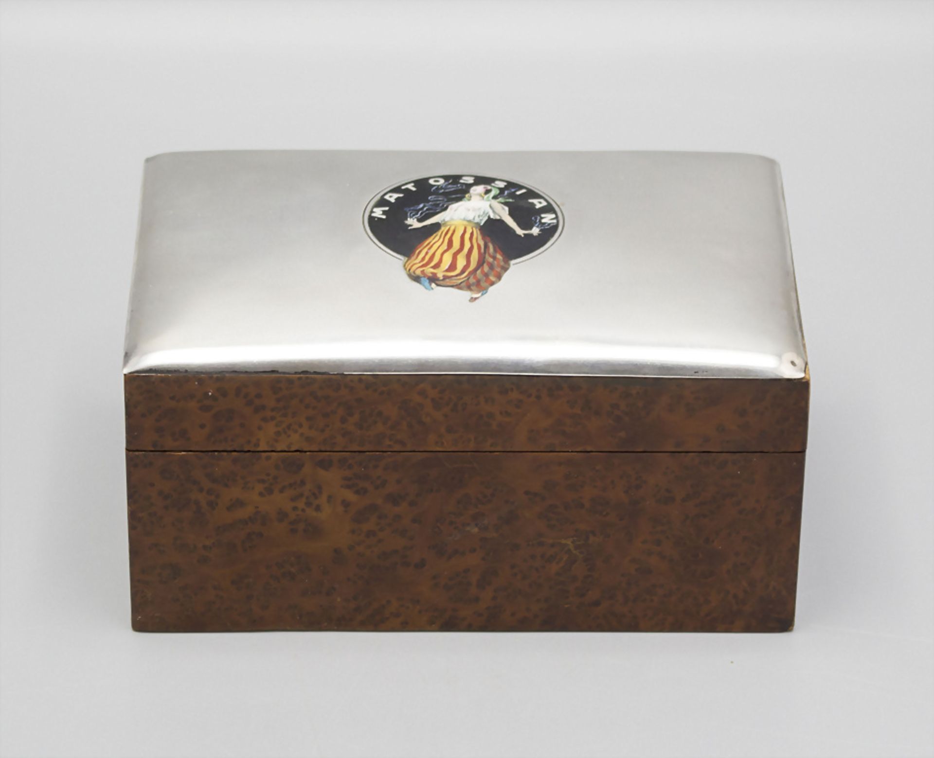 Jugendstil Silber Zigarettendose / An Art Nouveau silver cigarette box, Georg Adam Scheid ... - Bild 2 aus 4