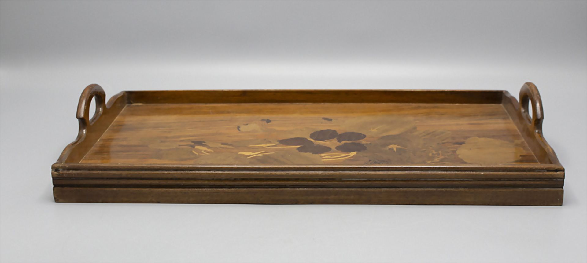 Emile GALLÈ (1846-1904), Jugendstil Tablett / An Art Nouveau tray, um 1900 - Image 2 of 4