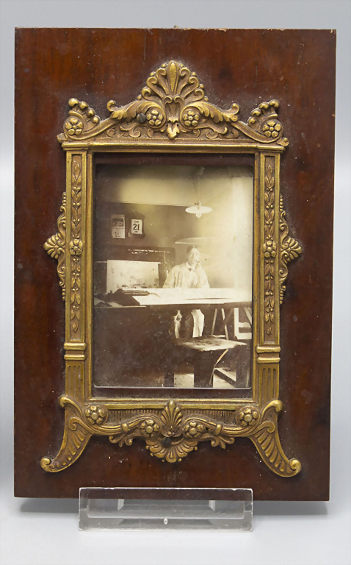 Paar Gründerzeit Fotorahmen / A pair of picture frame, um 1880 - Image 3 of 4