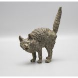 Große Wiener Bronze 'erschrockene Katze' / A large Vienna bronze 'scared cat', Wien, um 1900
