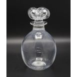 Glaskaraffe / A glass decanter, Lalique, Frankreich, 20. Jh.