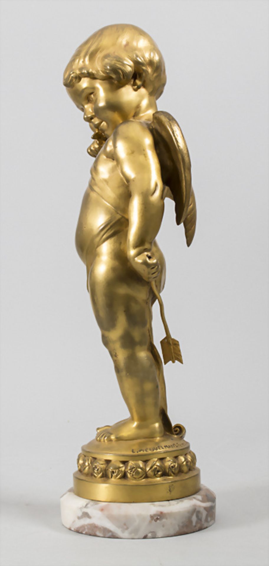 Lucienne Antoinette Heuvelmanns (1885-1944), Bronze 'Nachdenklicher Amor' / A bronze sculpture ... - Image 2 of 9