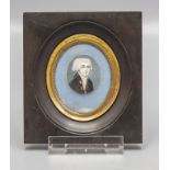 Rokoko Miniatur eines Herrn / A Rococo miniature portrait of a gentleman, 18. Jh.
