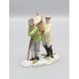 Figurengruppe 'Holländischer Bauer mit Korb' / A figural group 'Dutch peasant with a basket', ...