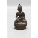 Kleiner Bronze Buddha / A small bronze buddha, wohl 19. Jh.