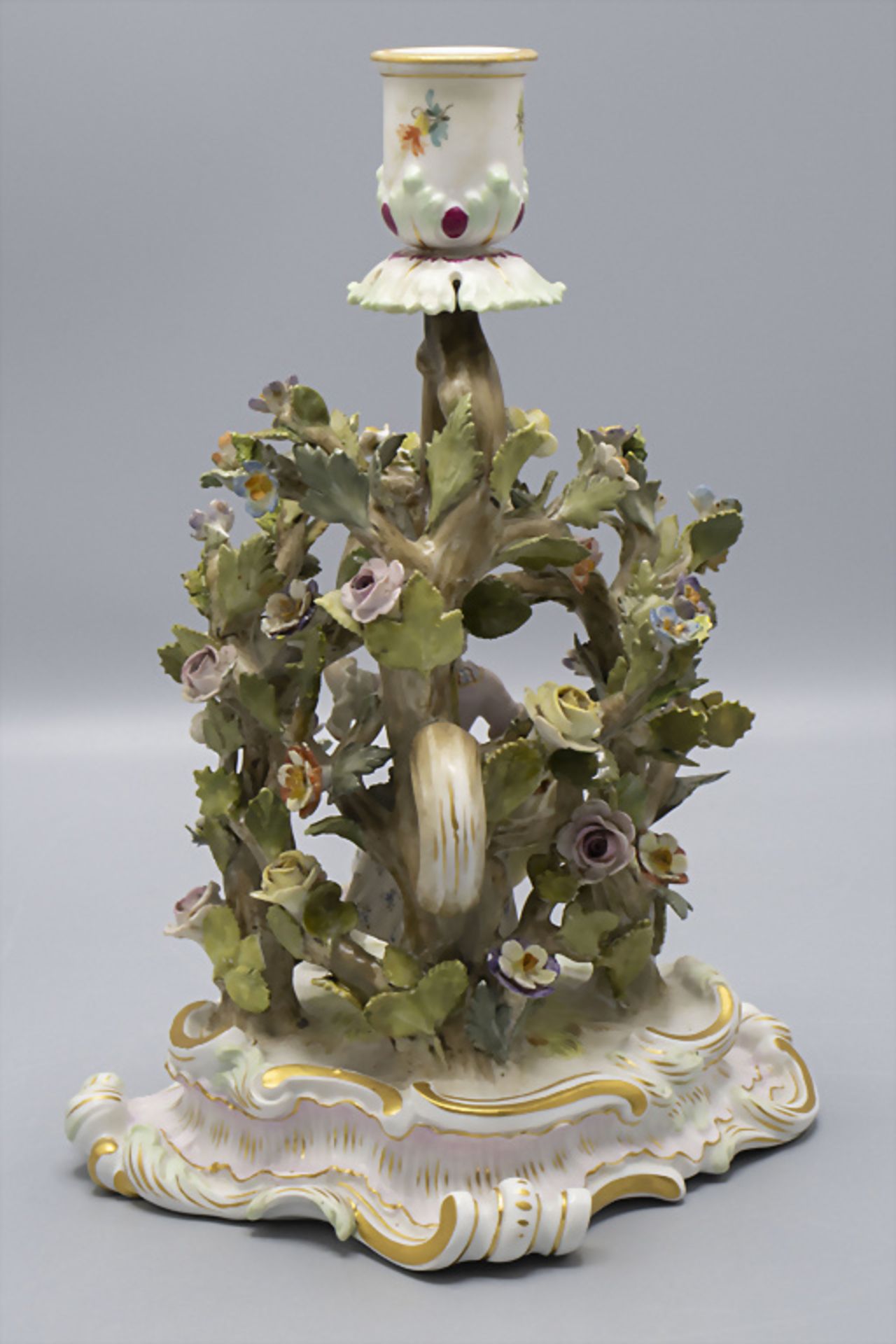 Figürlicher Handleuchter / A figural candlestick, Meissen, 1860-1924 - Image 4 of 8