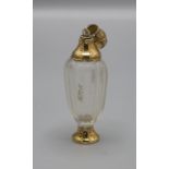 Glasflakon mit Goldmonturen / A glass perfume bottle with assemblings of gold, Niederlande, um 1820
