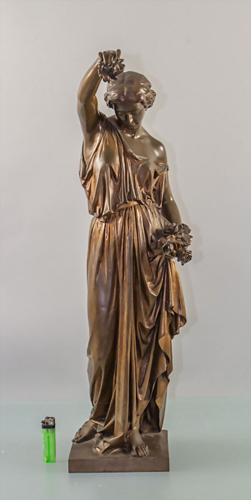 Bronzeskulptur der Flora / A bronze sculpture of Flora, Aime Millet, Frankreich um 1900