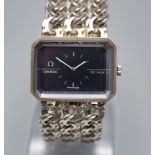 Herrenarmbanduhr / A men's Sterling silver wristwatch, Omega de Ville, Swiss / Schweiz, 1972