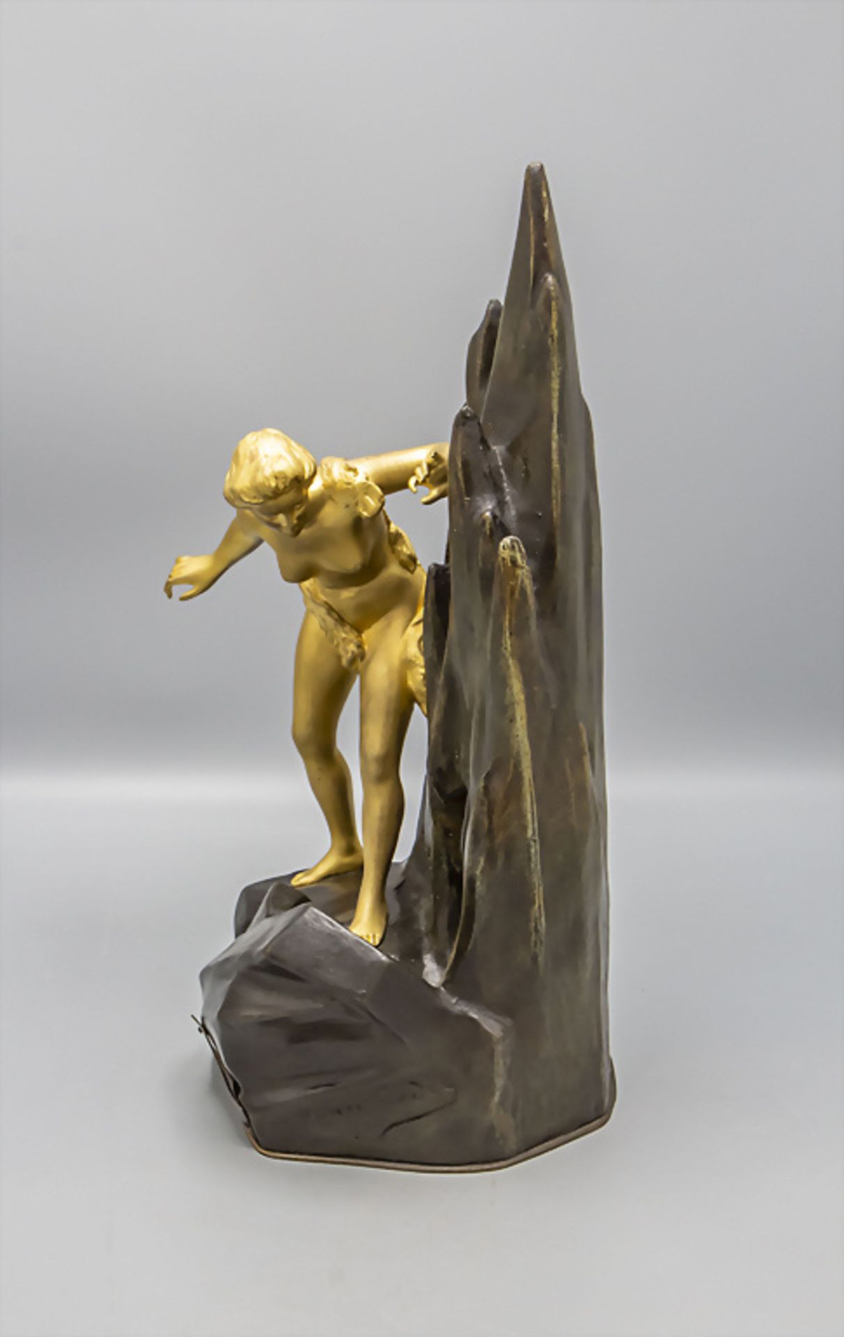 Henri GODET (1863-1937), Jugendstil Bronze Akt mit Grotte Mystérieuse - Image 3 of 11