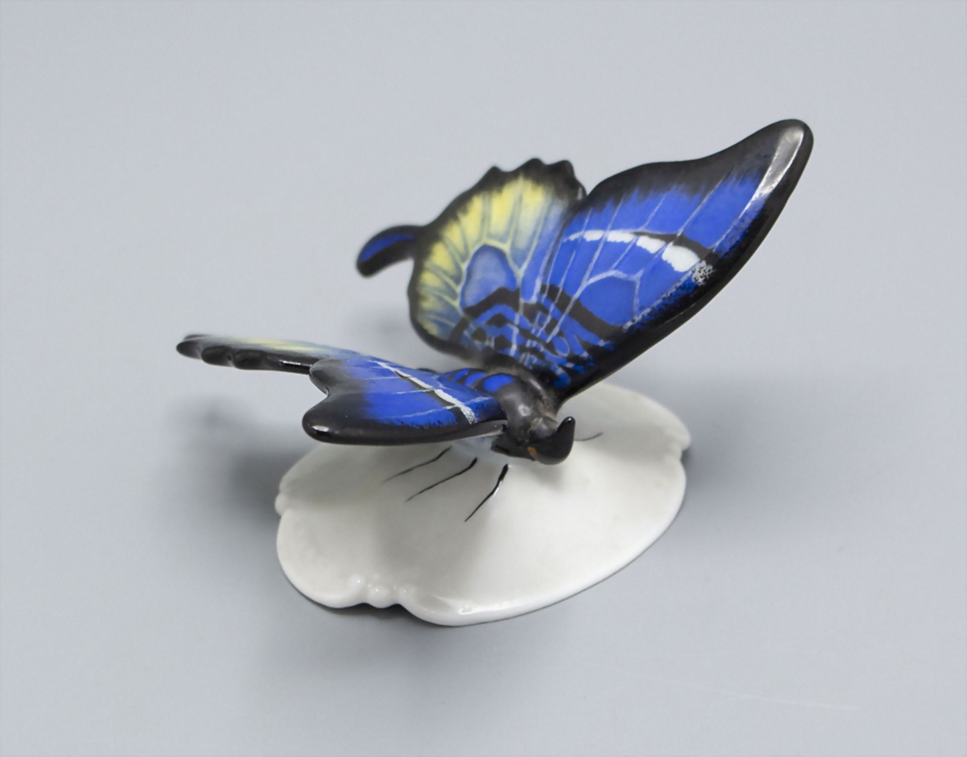 Porzellan Schmetterling / A porcelain butterfly, Rosenthal, Selb, Ende 20. Jh. - Image 2 of 6