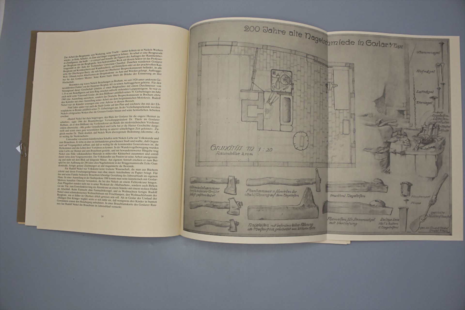 Monographie über den Goslarer Künstler Rudolf Nickel (1890-1975), mit Zeitungsartikeln über ... - Image 4 of 6