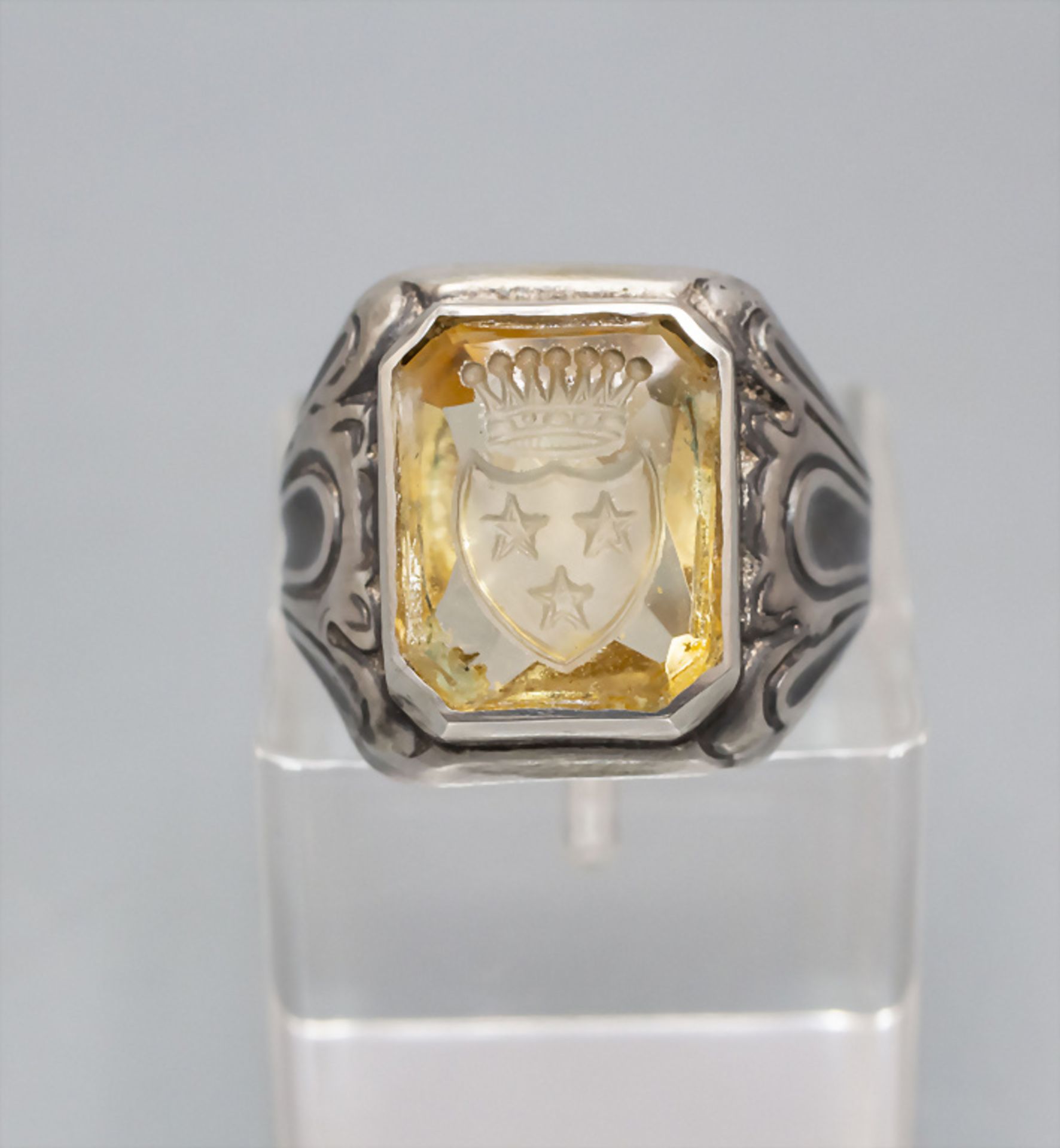 Siegelring / A silver seal ring, 20. Jh.