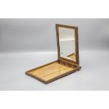 Tischspiegel mit sehr feinen Intarsien / A wooden table mirror with very fine inlays, Italien, ...