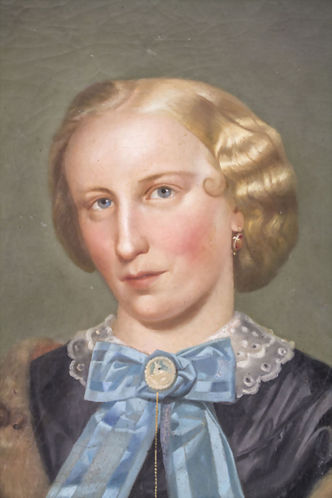 Unbekannter Künstler des 19. Jh., Elegantes Biedermeier Damenportrait / An elegant portrait of ... - Bild 2 aus 4