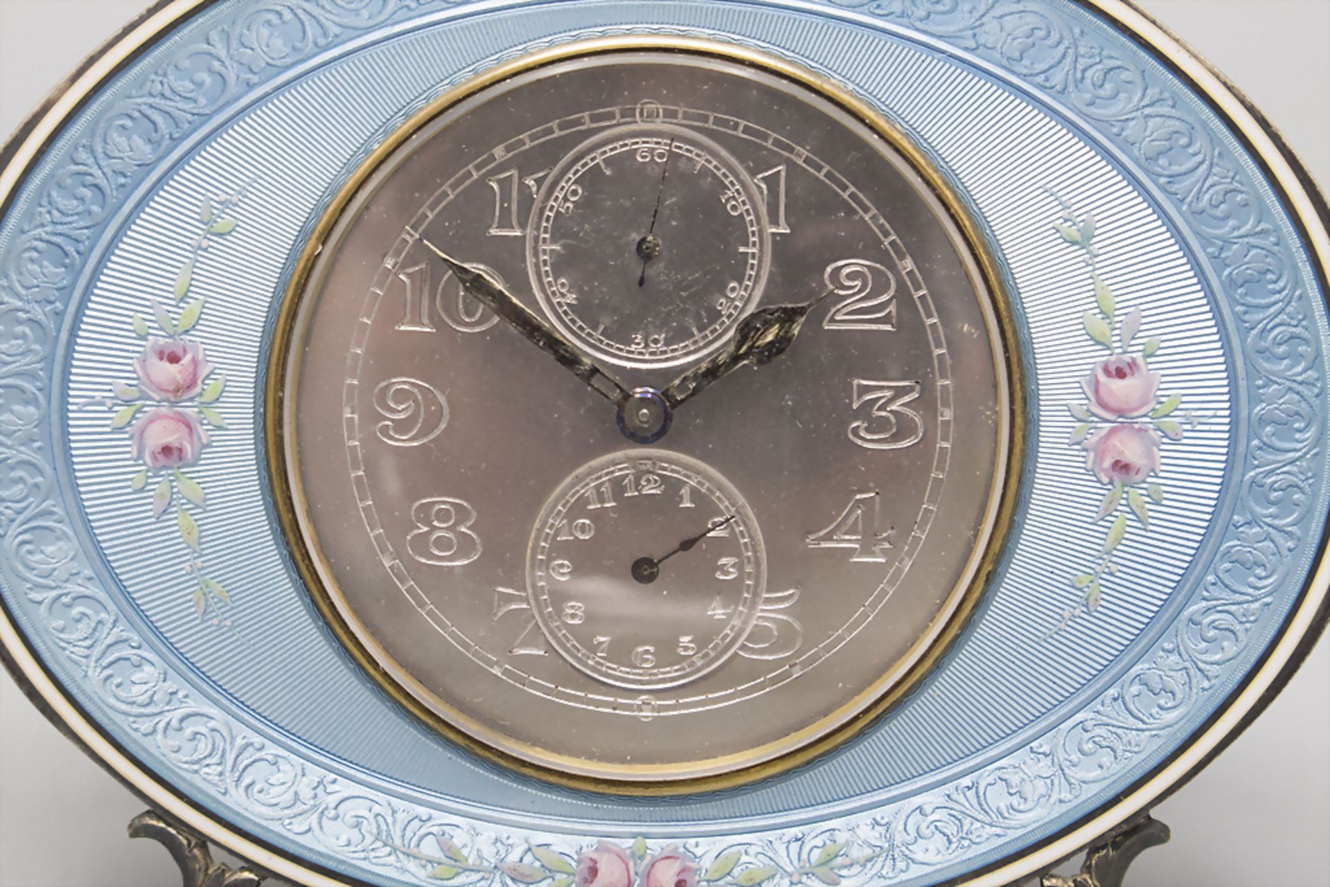 Wecker / A silver alarm clock, Vacheron Constantin, Schweiz / Swiss, 1928 - Image 2 of 9