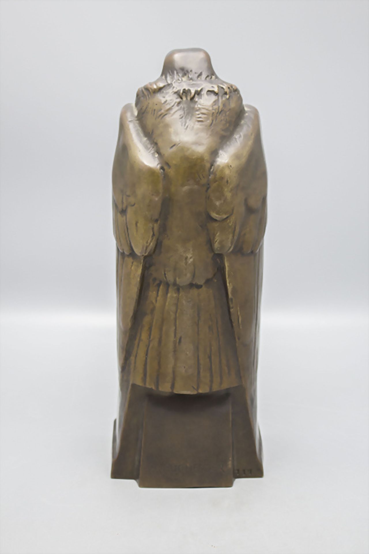 Jugendstil Bronze 'Adler mit Barometer' / An Art Nouveau bronze barometer with an eagle, Anton ... - Bild 4 aus 8