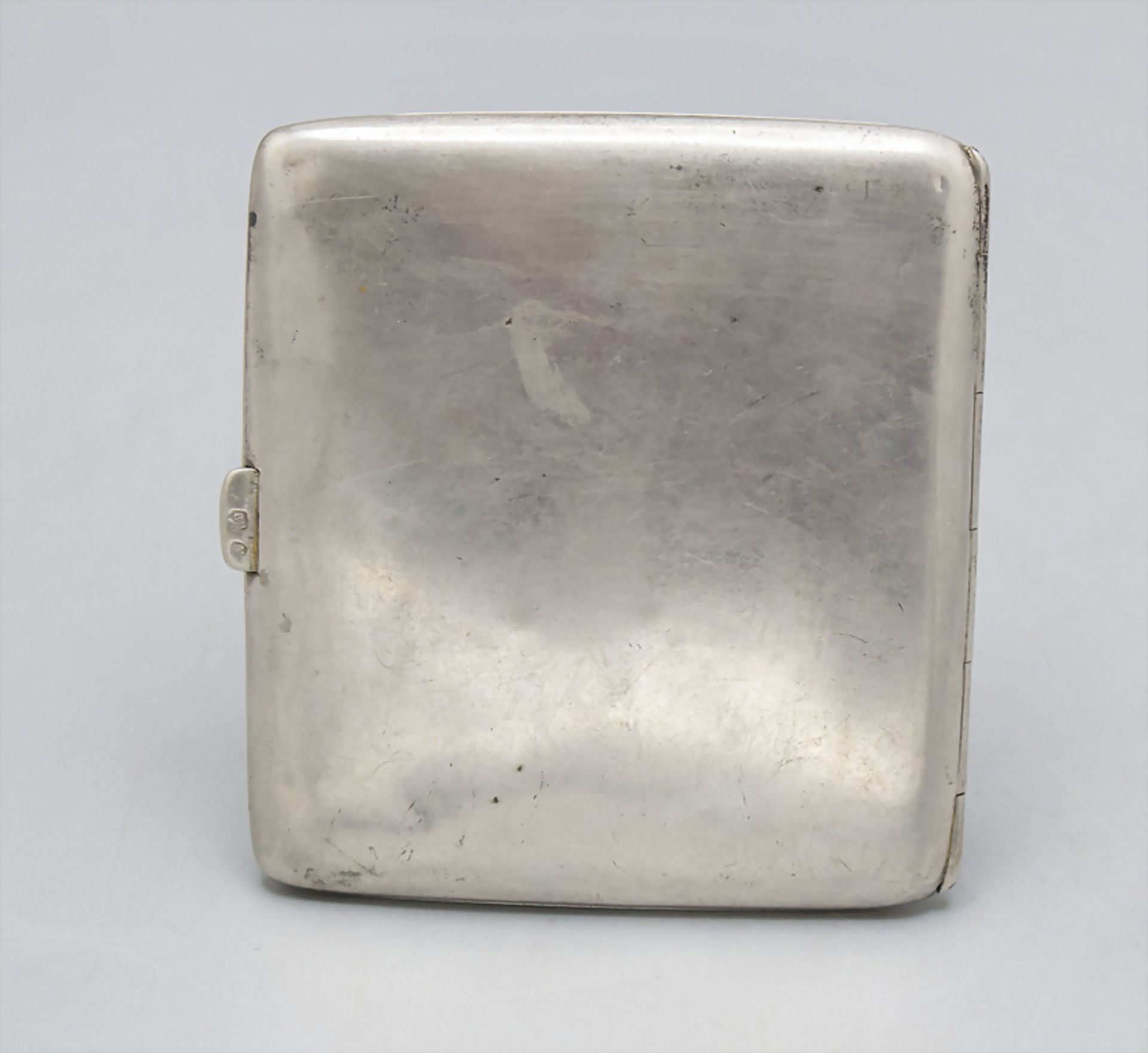 Jugendstil Zigarettenetui / A silver cigarette case, deutsch, um 1900 - Image 2 of 6