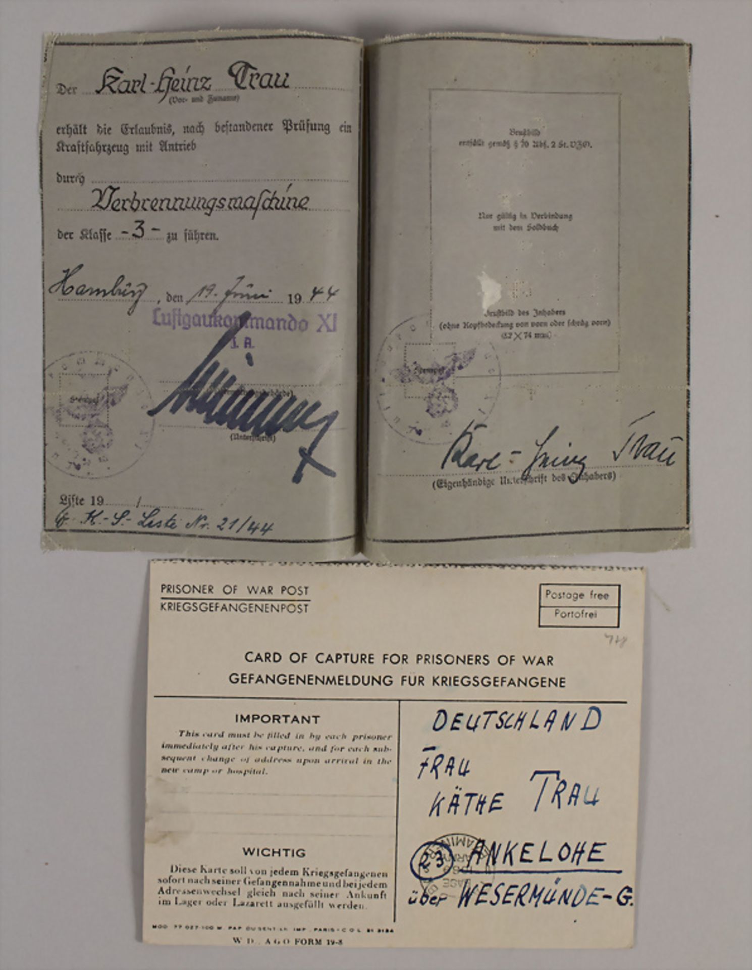 Konvolut Urkunden / A set of certificates - Image 3 of 3