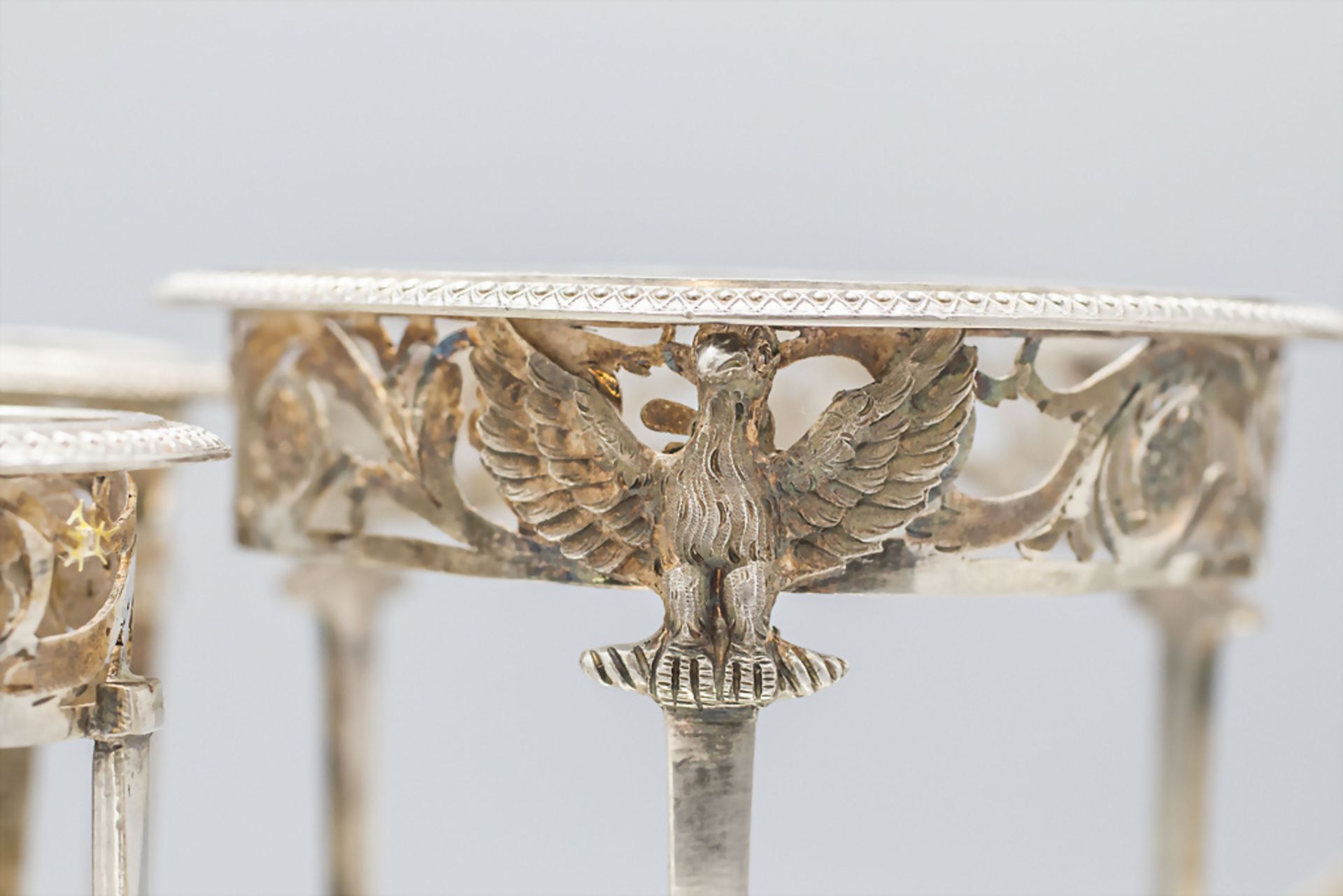 Empire Huiliere / Essig- und Öl Menage / A silver Empire cruet stand, Jean Baptist Potot, ... - Image 11 of 11