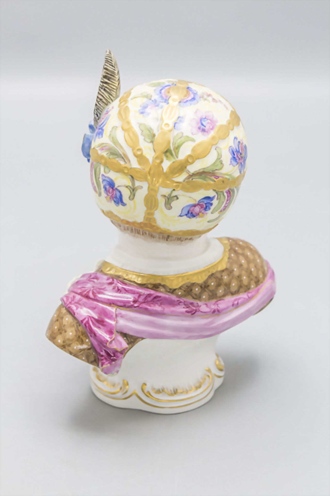 Porzellanbüste / A porcelain bust 'De Bourbon Kind', Meissen, 1860-1924 - Image 3 of 4