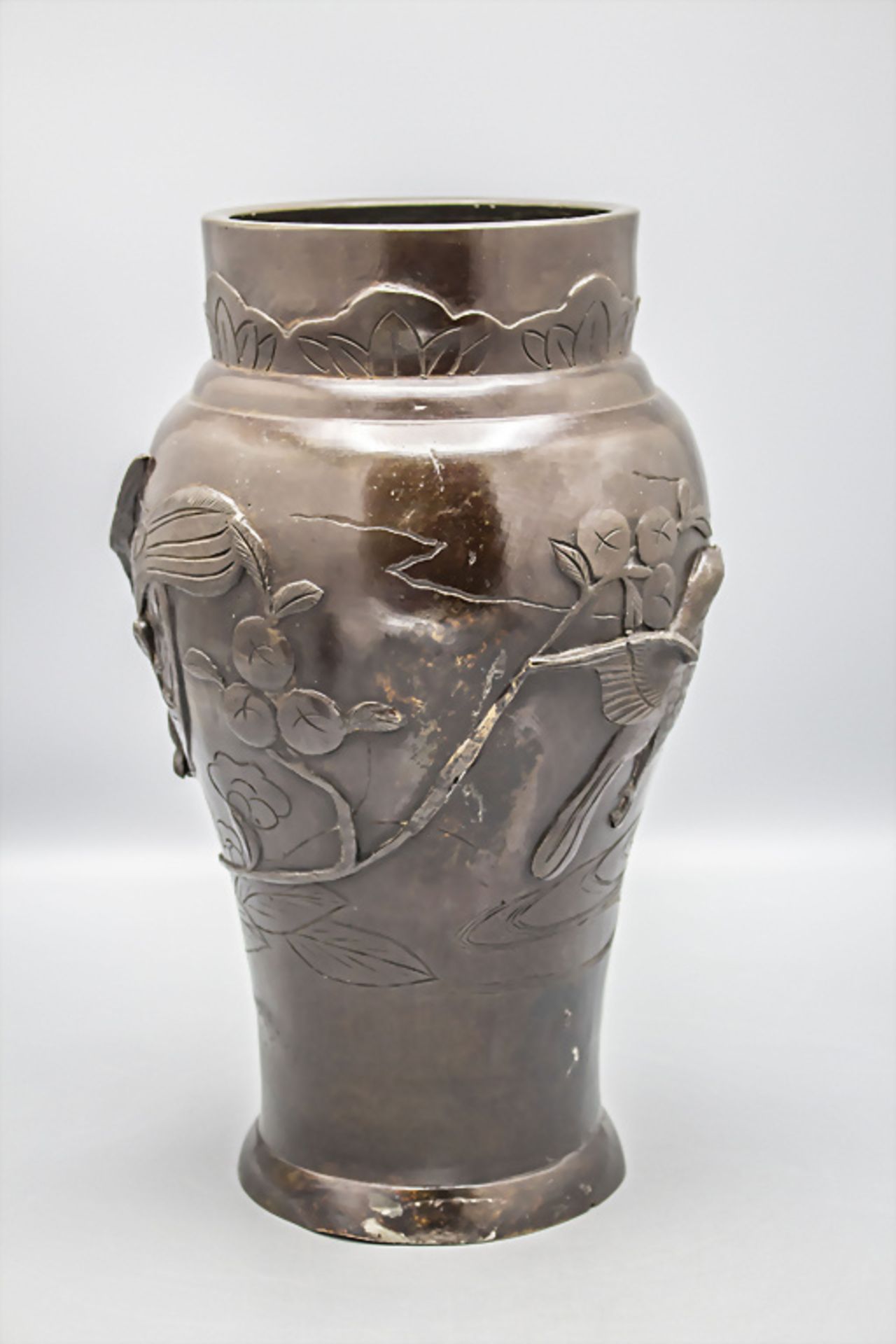 Bronzevase / A bronze vase, Meiji-Periode, 1868-1912 - Image 5 of 7