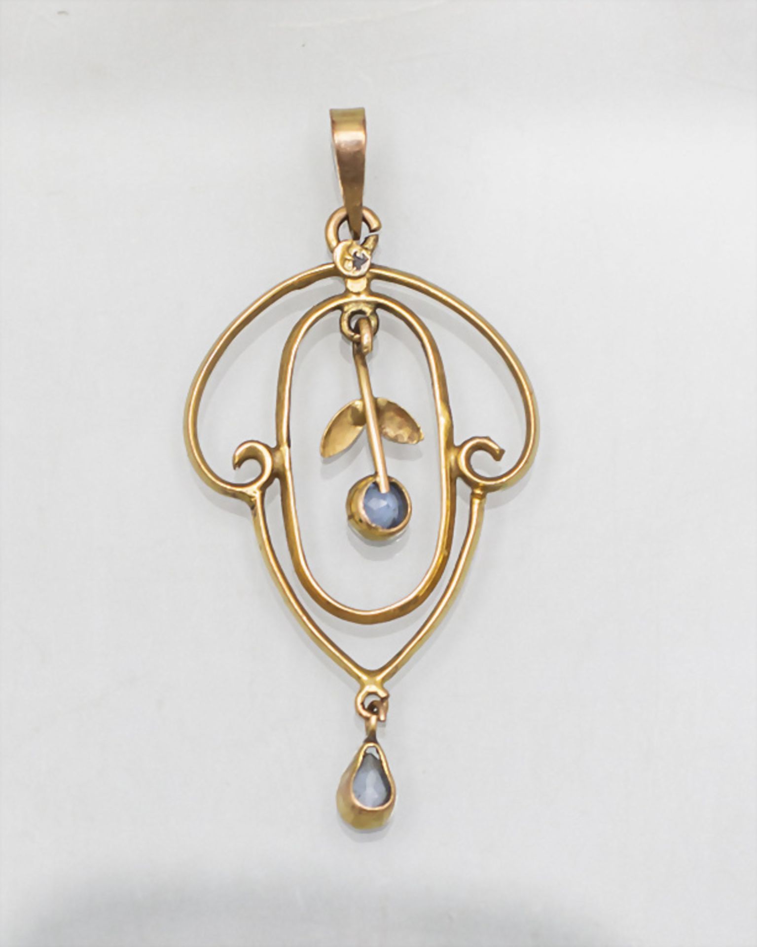 Jugendstil Anhänger / An Art Nouveau pendant, England, um 1900 - Bild 2 aus 4