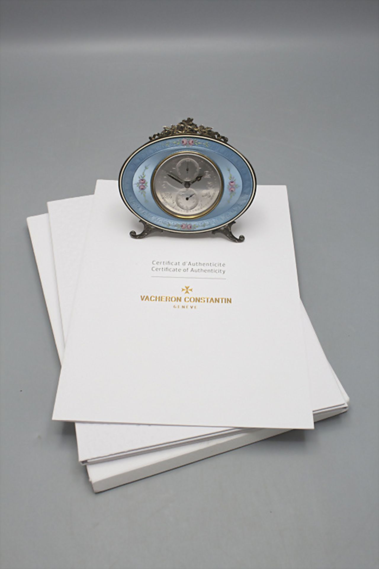 Wecker / A silver alarm clock, Vacheron Constantin, Schweiz / Swiss, 1928 - Image 4 of 9